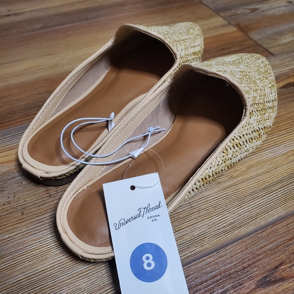 NEW Universal Thread Womens Woven Straw Mules - Picture 6 of 7